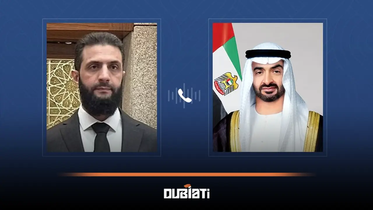 گفتگوی تلفنی احمد الشرع با رئیس امارات