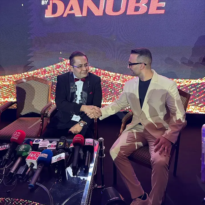 مسعود بهروزی با سجان رضوان بنیانگذار کمپانی دانوب